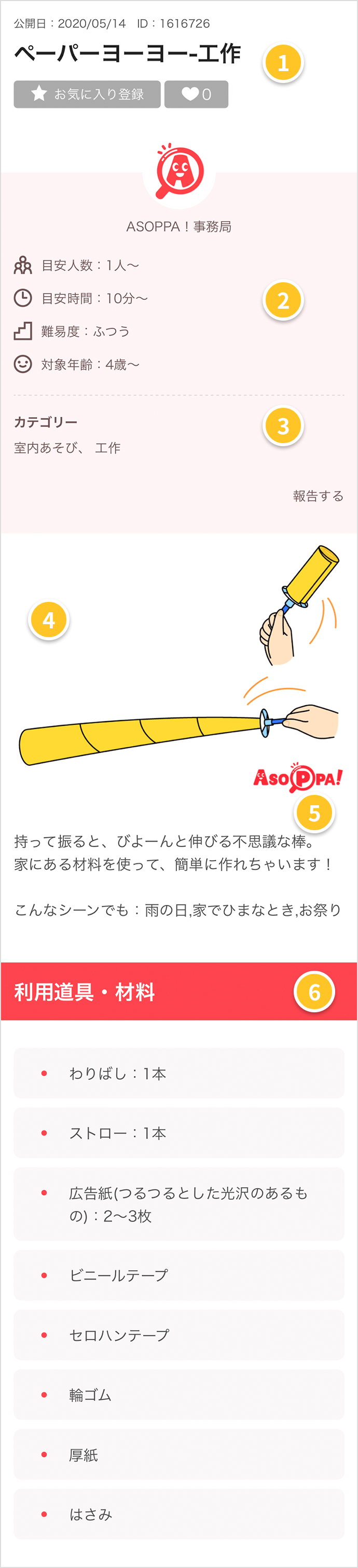 レシピの書き方例