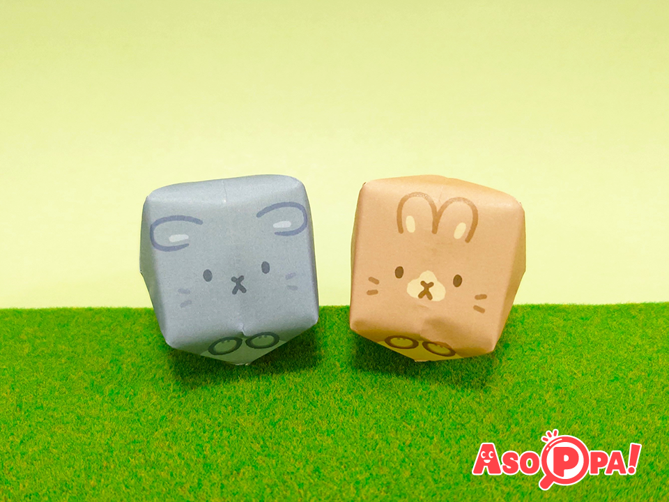 【動物風船】専用折り紙で簡単！風船うさぎ-折り紙