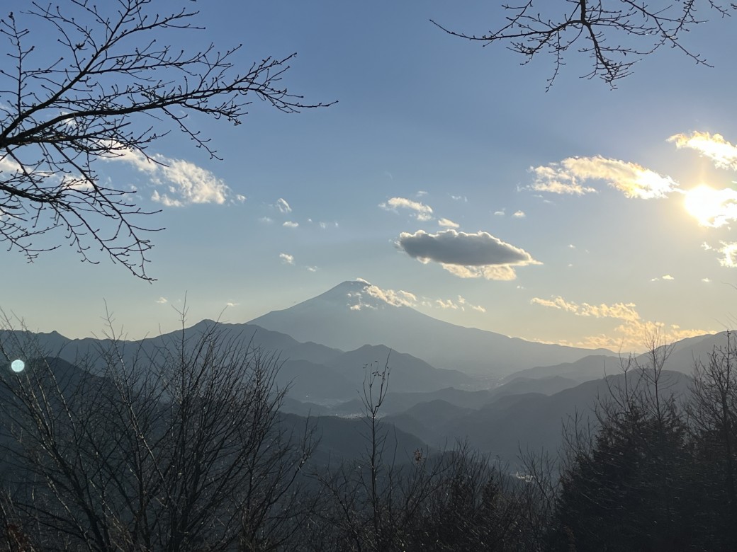 夕方の百蔵山〜真っ暗闇の扇山へ縦走