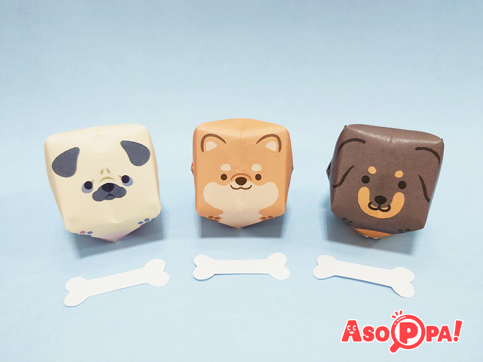 【動物風船】専用折り紙で簡単！風船いぬ（犬）-折り紙